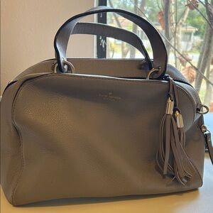 Kate Spade Grey Leather Satchel